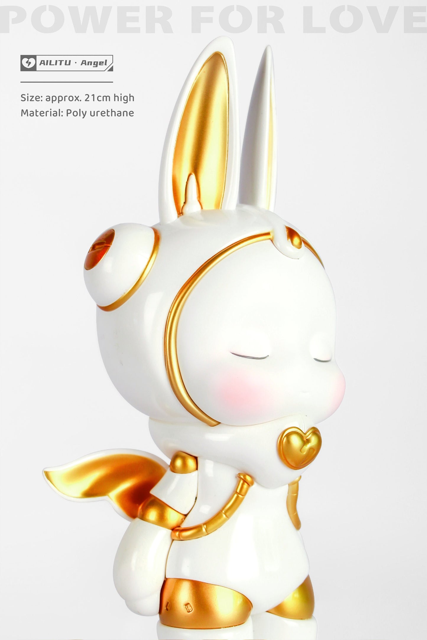 Art Designer Toy Figure/Limited Edition/AILITU - Angel/Material Polyurethane/8.27'' (21 cm) X 3.54'' (9 cm) X 2.76'' (7 cm)