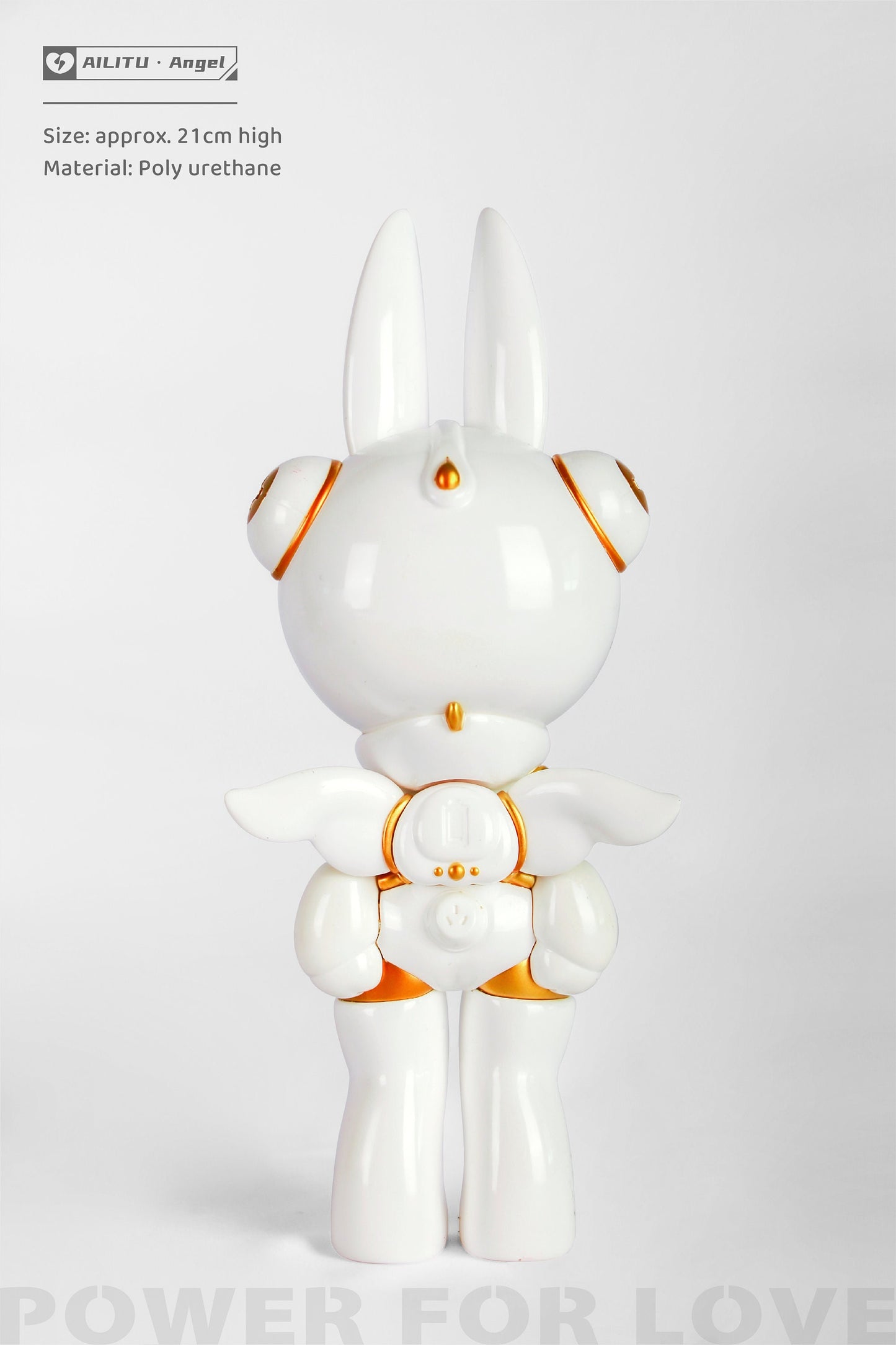 Art Designer Toy Figure/Limited Edition/AILITU - Angel/Material Polyurethane/8.27'' (21 cm) X 3.54'' (9 cm) X 2.76'' (7 cm)