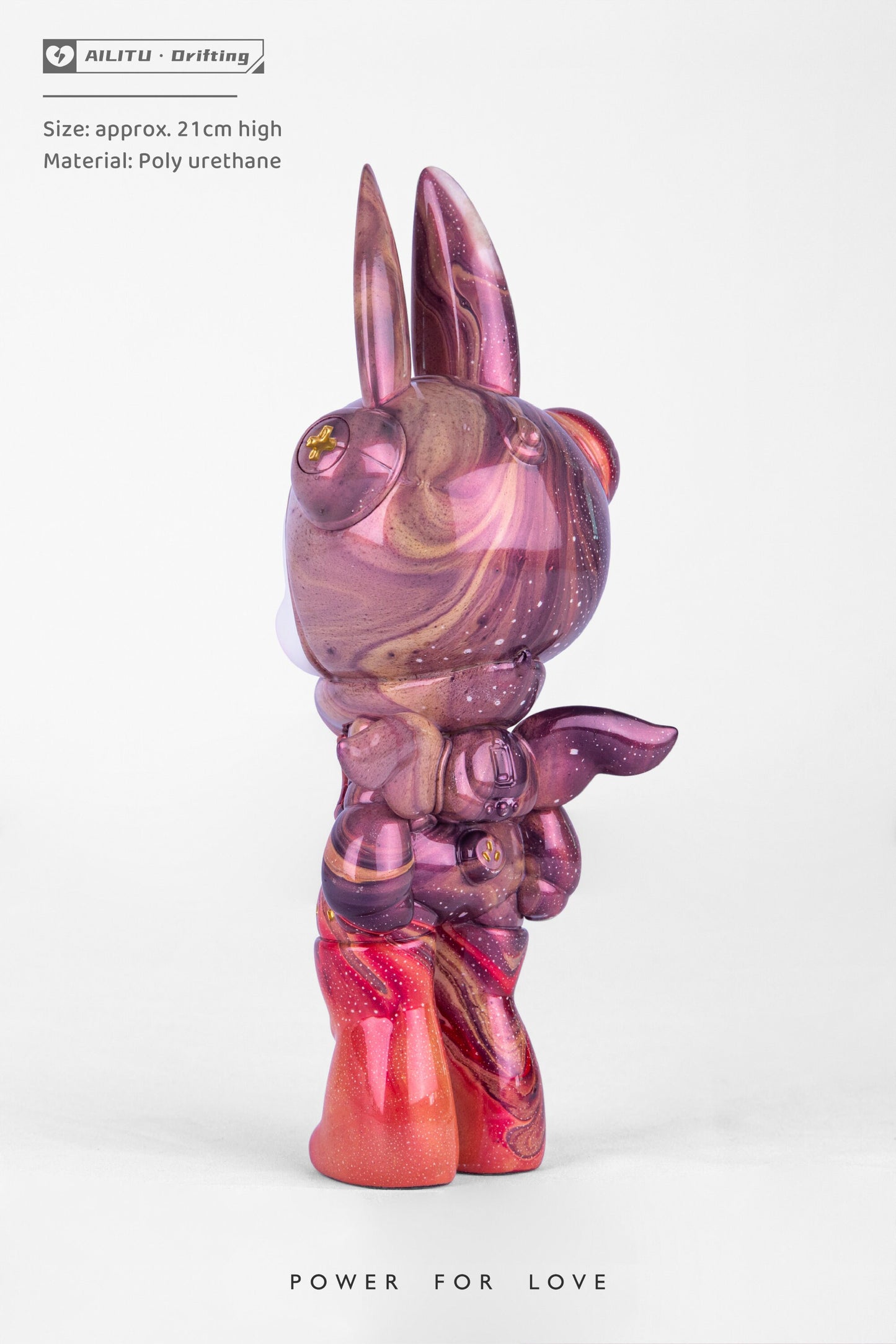 Art Designer Toy Figure/AILITU Galaxy - Plum Crimson/Material Polyurethane/8.27'' (21 cm) X 3.54'' (9 cm) X 2.76'' (7 cm)