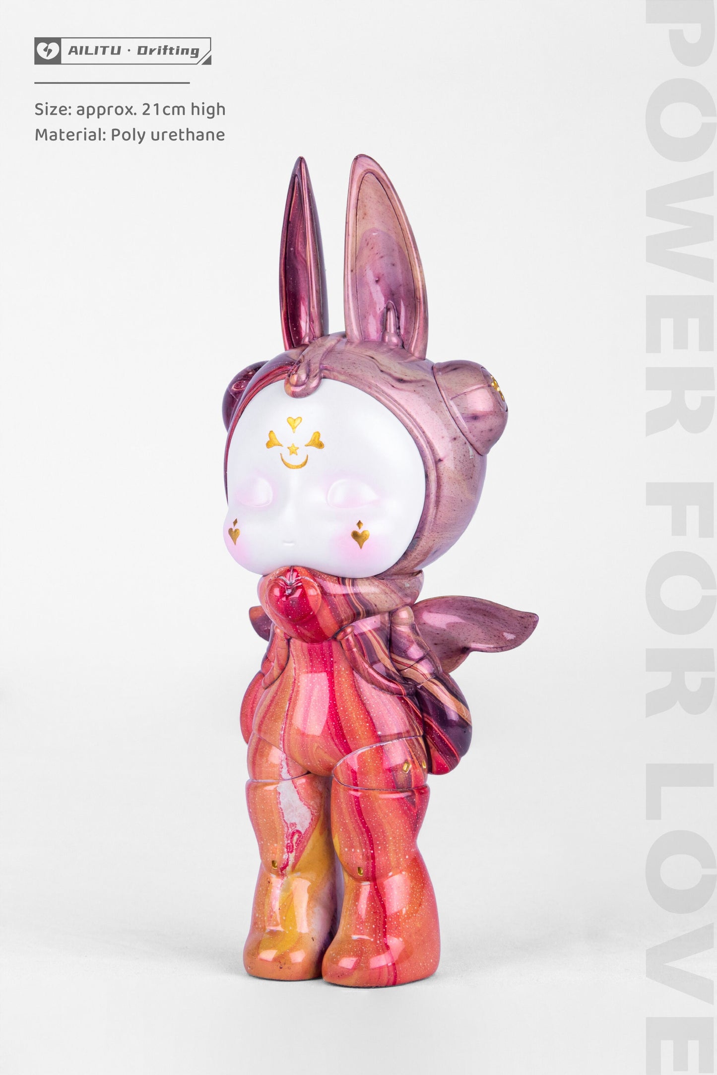 Art Designer Toy Figure/AILITU Galaxy - Plum Crimson/Material Polyurethane/8.27'' (21 cm) X 3.54'' (9 cm) X 2.76'' (7 cm)