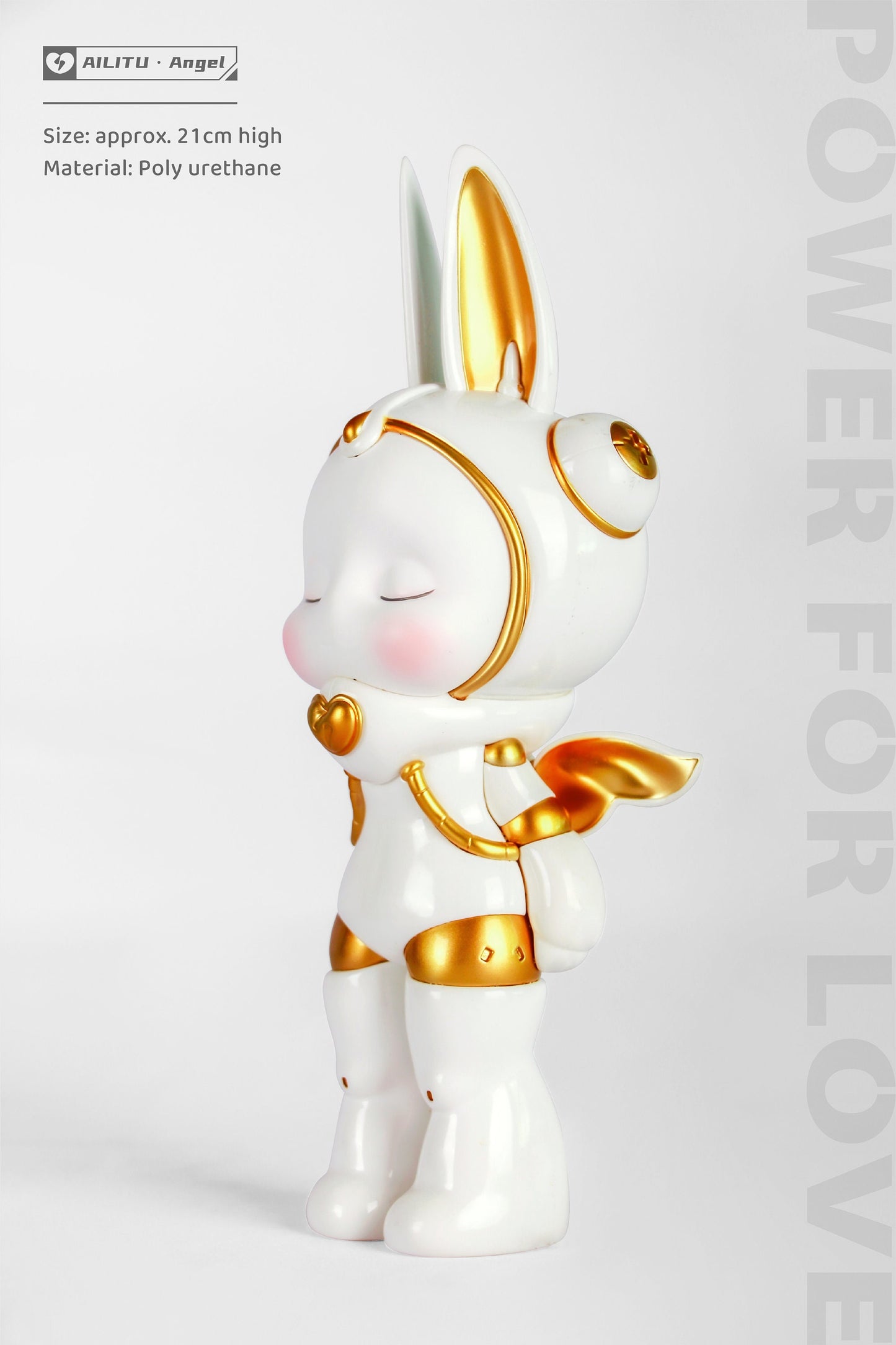 Art Designer Toy Figure/Limited Edition/AILITU - Angel/Material Polyurethane/8.27'' (21 cm) X 3.54'' (9 cm) X 2.76'' (7 cm)