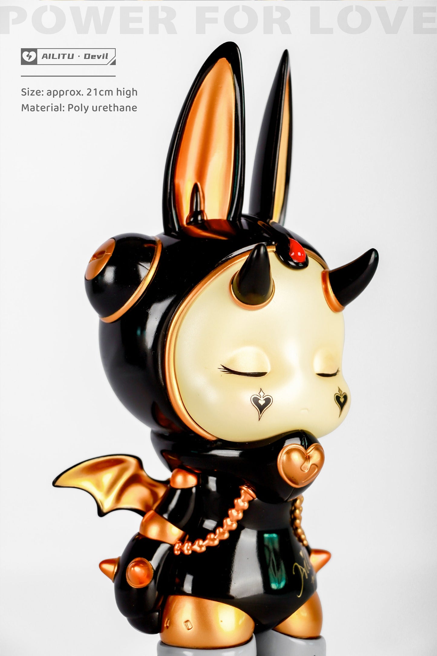 Art Designer Toy Figure/Limited Edition/AILITU - Devil/Material Polyurethane/8.27'' (21 cm) X 3.54'' (9 cm) X 2.76'' (7 cm)